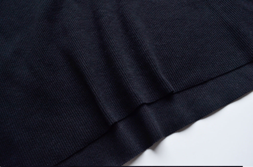 Solid Black Knit Crop Top and Shorts Matching Sets – Gabi Swimwear