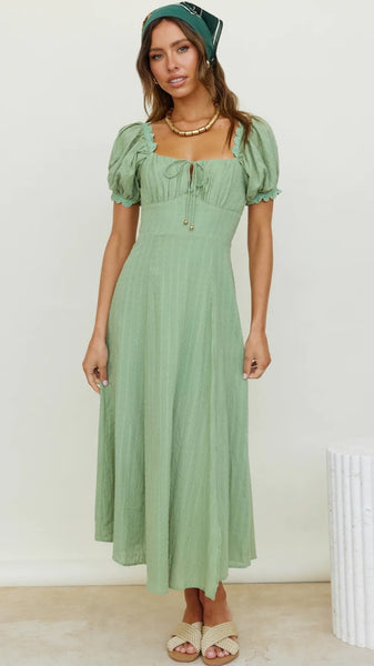 Sage Green Midi Dress