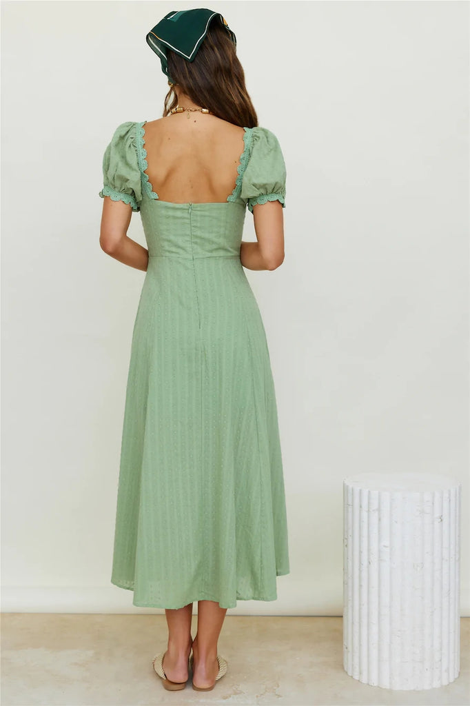 Sage Green Midi Dress – Gabi Swimwear