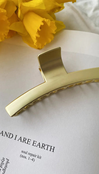 Golden Hair Claw Clip
